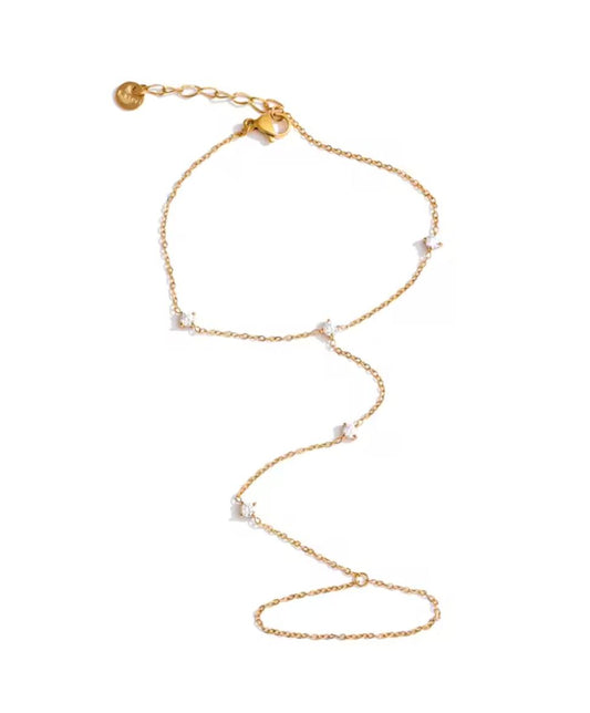 Handchain bracelet Athena gold