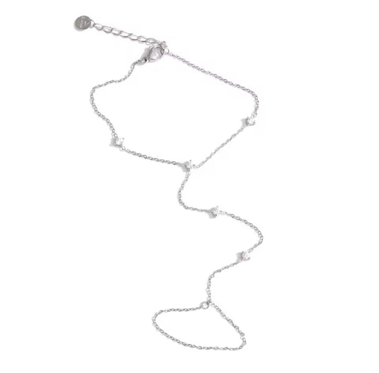 Handchain bracelet Athena silver